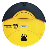 Robot vacuum cleaner in the workshop
