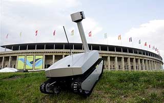 Robots are used to protect the World Cup