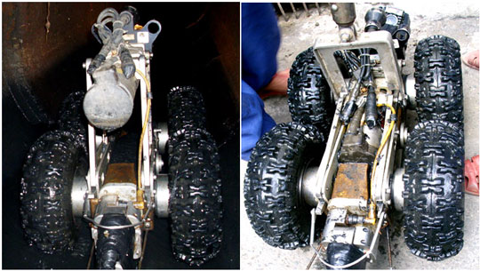 Robots detect failures in sewers