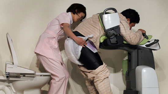 Robots help the elderly