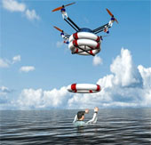 Robots rescue drowned people