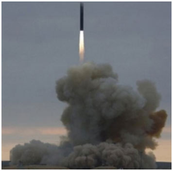 Russia fired a test of intercontinental missiles