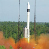Russia successfully launched three military satellites into orbit