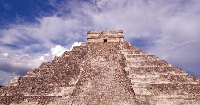 Russian doll structure inside the Maya pyramid