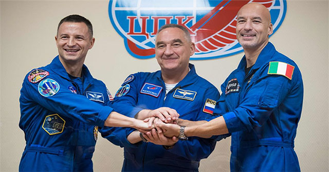 Russian spacecraft transports three astronauts to ISS