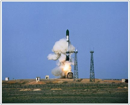Russian test ballistic missiles