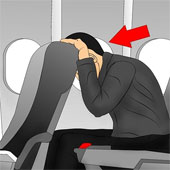 Safety skills when there is an emergency situation on the plane