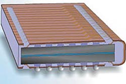 Samsung developed stacked chip package technology