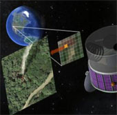 Satellite detection of forest fire