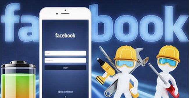 Save battery when using Facebook on a smartphone