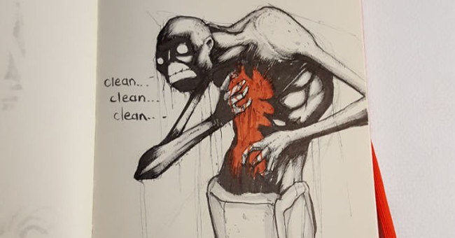 Scary illustration of the 9 most terrible psychological diseases in humans