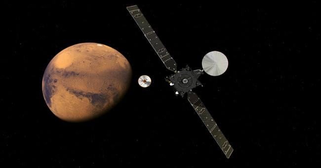 Schiaparelli probes began the process of landing on Mars