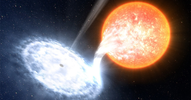 Scientists have observed 1000 times the material that the Sun has just emerged from a black hole