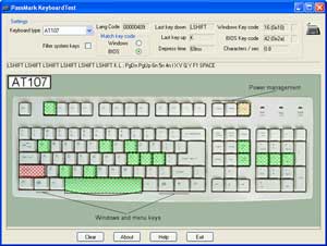 Screen and keyboard test tool