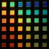 Screen development is based on the color change of ink