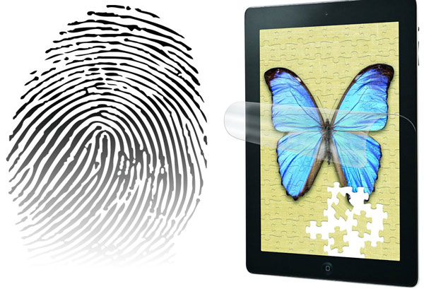 Screen protector against fingerprints