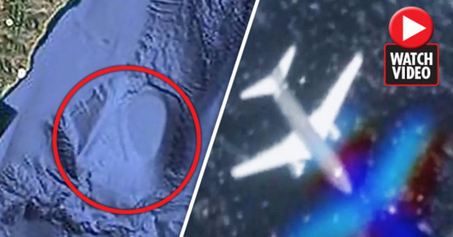 Secret aircraft looking for an alien alien base?