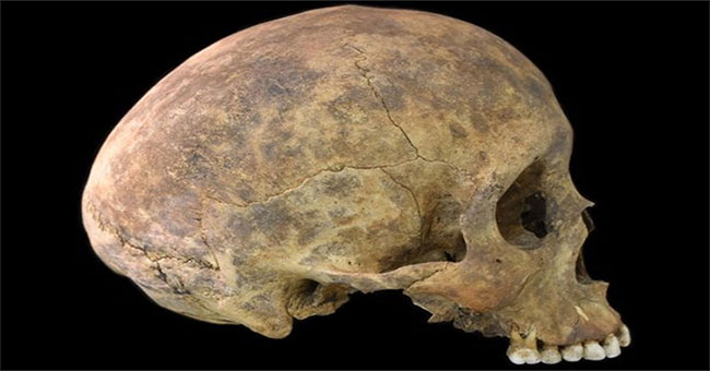 Secrets in the ancient tomb with cut-off skeletons