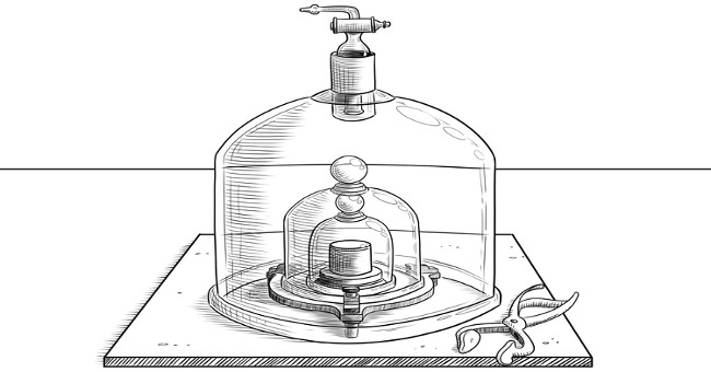 'Secrets' of the standard mass of US stored in a vacuum glass cage