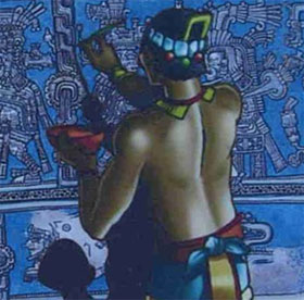 See how the Mayan color is painted