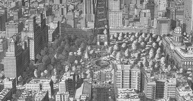 See the world famous cities redrawn from memory