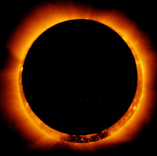 Seeing the 'fire ring' around the Sun