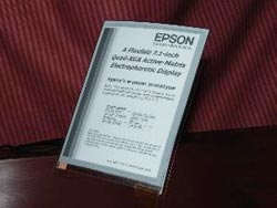 Seiko introduced high-resolution electronic paper