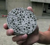 Self-adhesive concrete