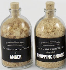 Sell ​​salt produced from tears