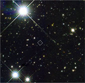 Set of three galaxies in the dawn of the universe