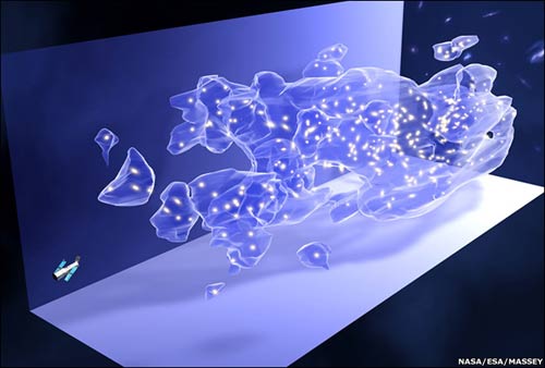 Set up the first three-dimensional universe map
