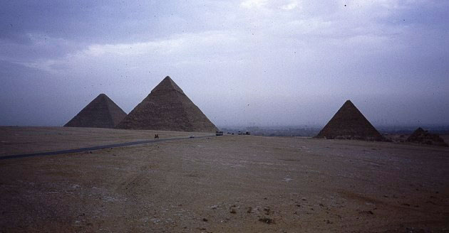 Seventeen pyramids hidden under sand