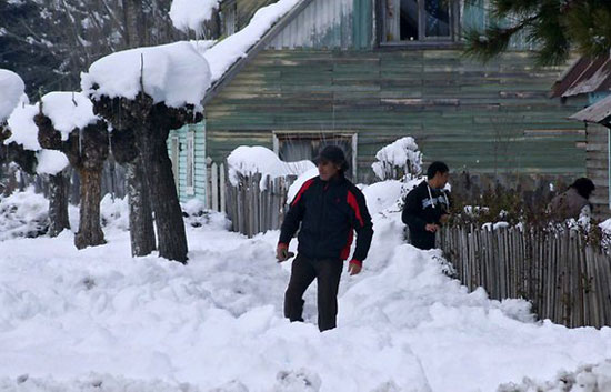 Severe blizzard in Chile