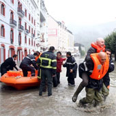 Severe floods in the southern region of France