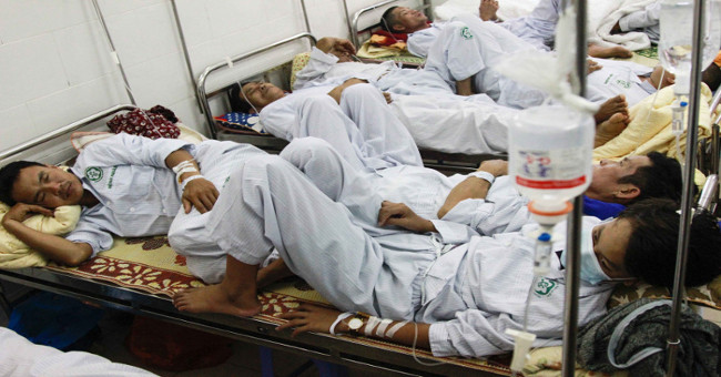 Severe hemorrhagic fever shock warning risk of death