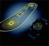 Shoe sole has the ability to warn mines
