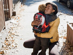 Should parents follow their children to school?
