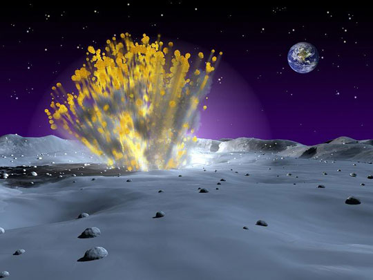 Silver detection on the moon