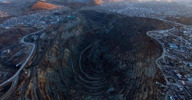 Silver mine swallowed up the 400-year-old city in the Andes