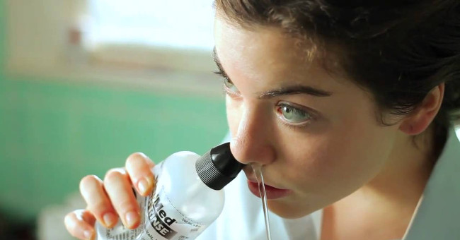 Simple way to wash nasal respiratory disease