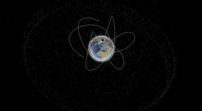 Simulate 14,000 artificial satellites flying around the earth