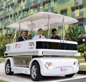 Singapore unmanned electric vehicle test