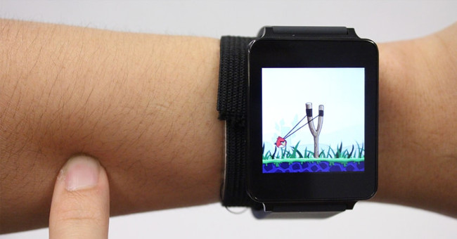 SkinTrack - Turn your arm into a touch surface for smart watches