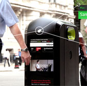 Smart bins recognize smartphones via WiFi for advertising