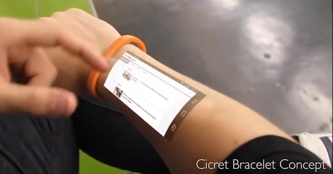 Smart Clock turns the arm into a touch screen