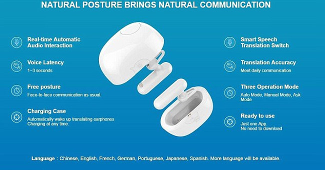 Smart headset translates foreign languages ​​at a glance