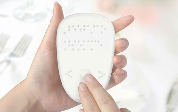 Smoked menus for the visually impaired