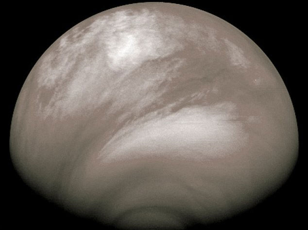 Snow rain on Venus