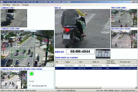 Software to identify license plates for traffic violations