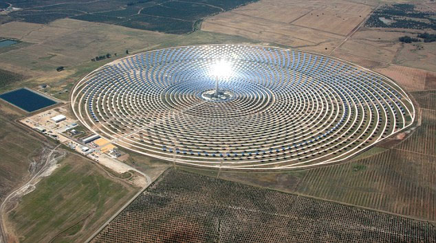 Solar plant operates at night